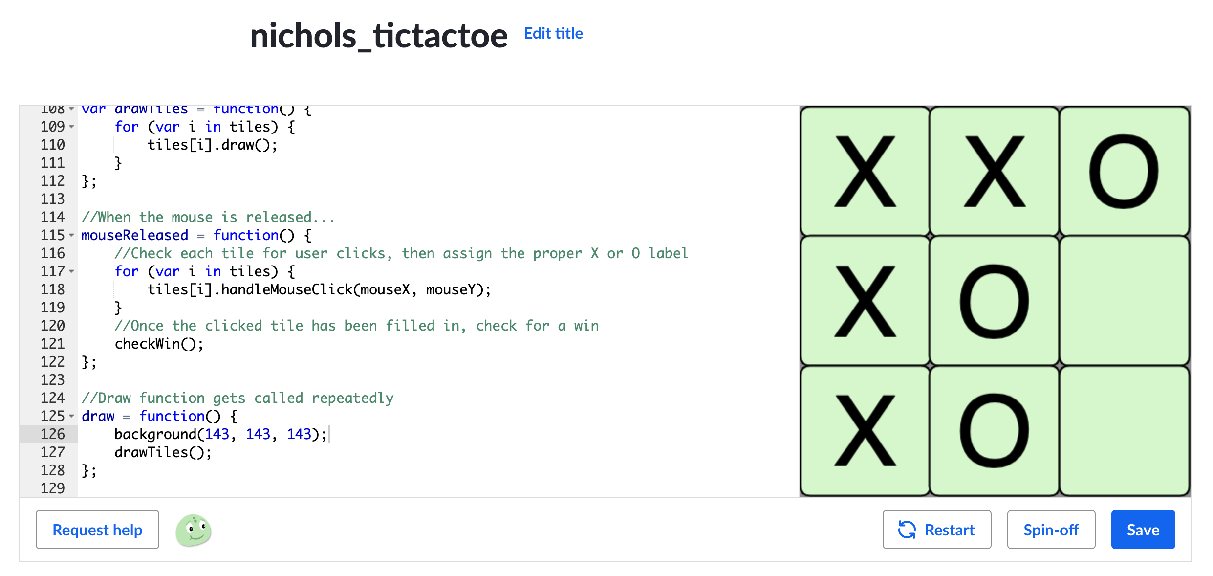 nichols_tictactoe javascript program